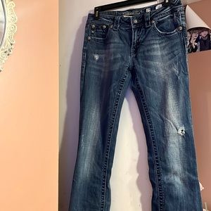 Bootcut low rise jeans